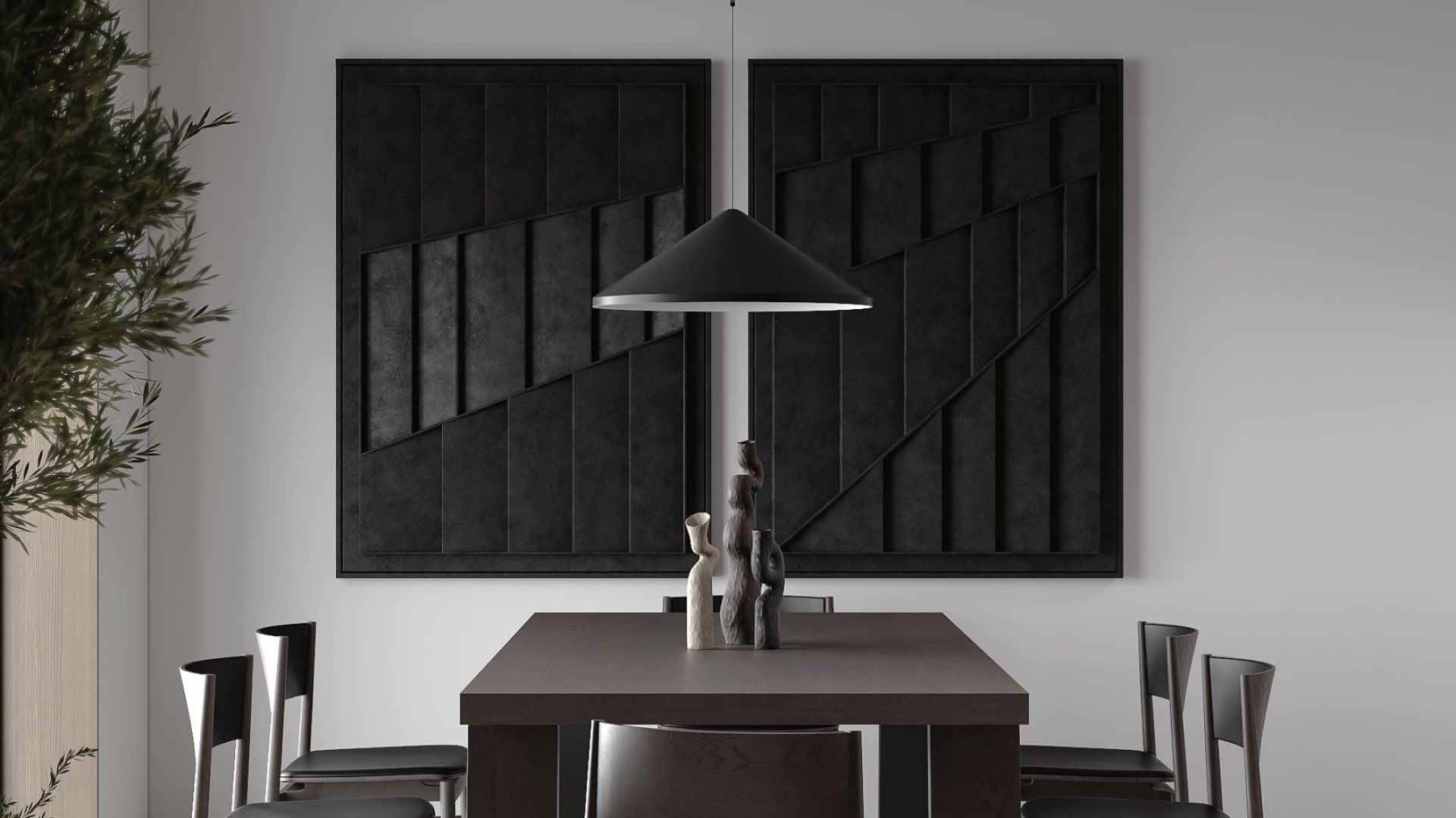 Salas tvaika nosūcēji Arne Wood Black Matt - Melns matēts - Wizualizacja 6