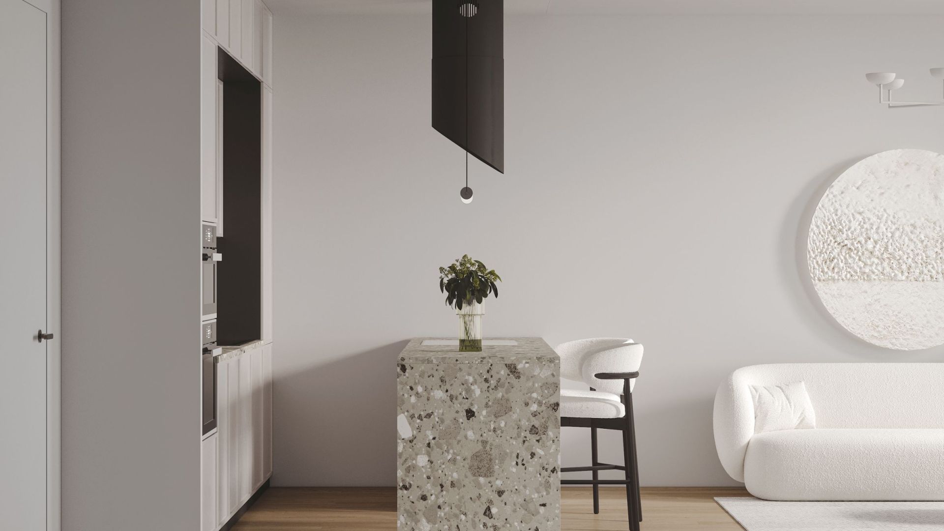 Salas tvaika nosūcēji Hiro Black Matt - Melns matēts - Wizualizacja 4