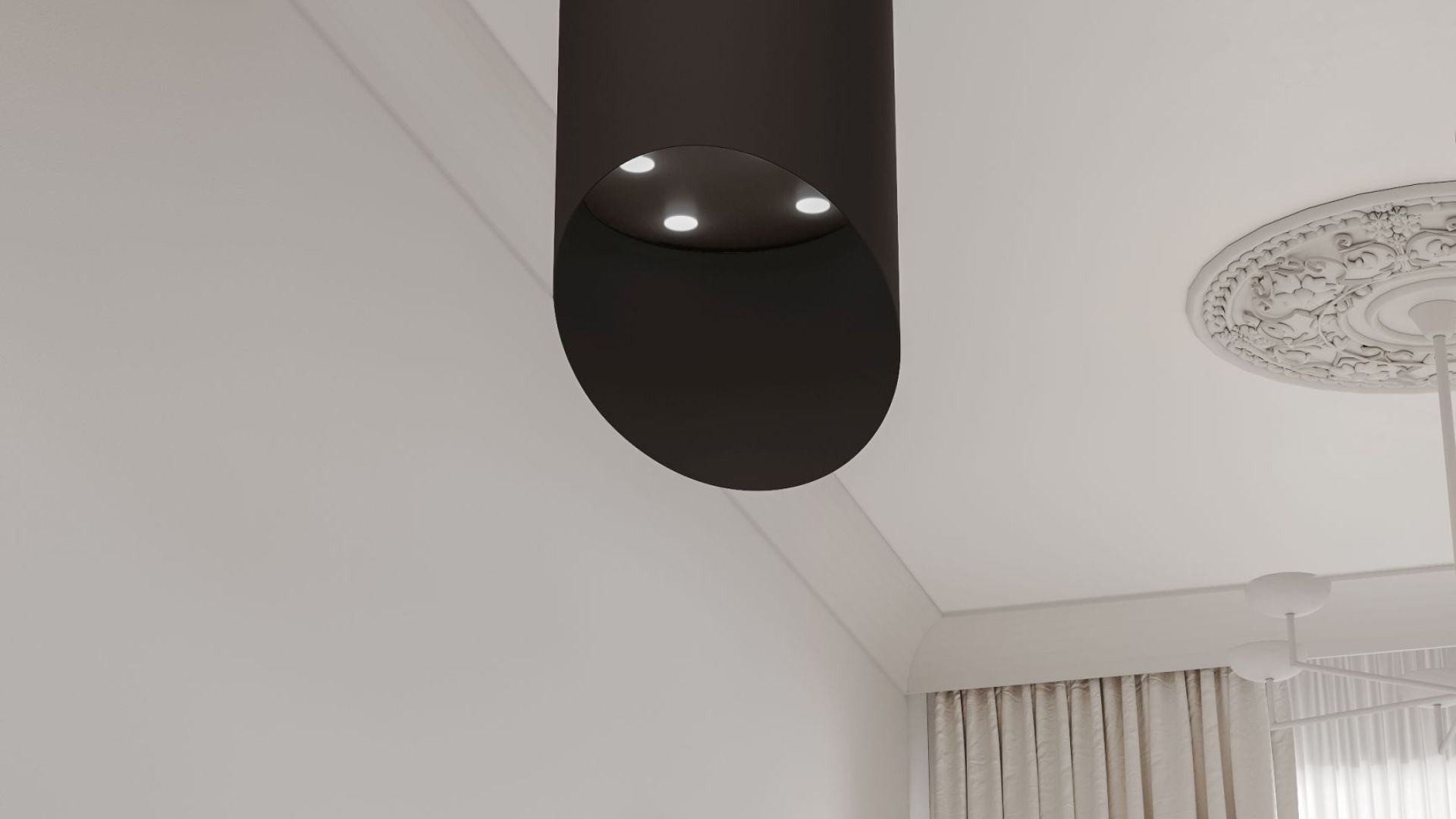 Salas tvaika nosūcēji Hiro Black Matt - Melns matēts - Wizualizacja 5