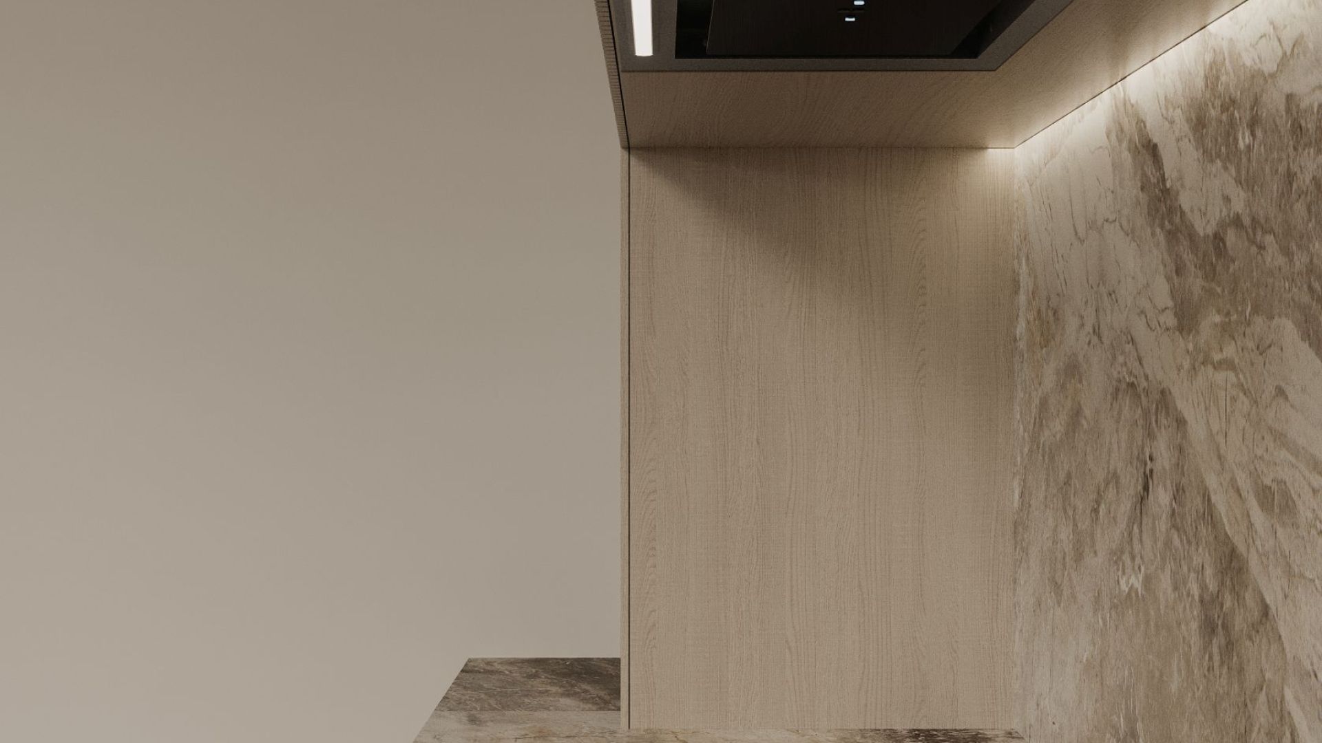 Iebūvējamie tvaika nosūcēji Micra Black - Melns - Wizualizacja 6