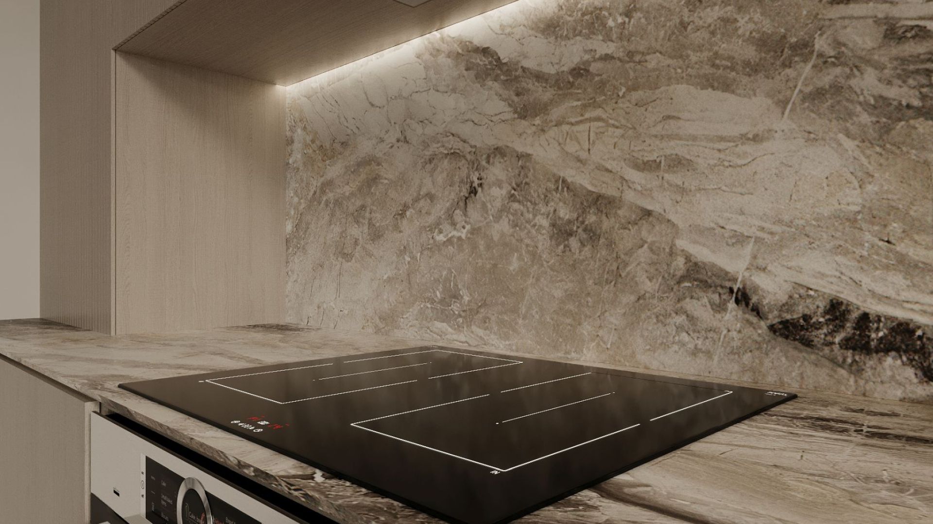 Iebūvējamie tvaika nosūcēji Micra Black - Melns - Wizualizacja 8