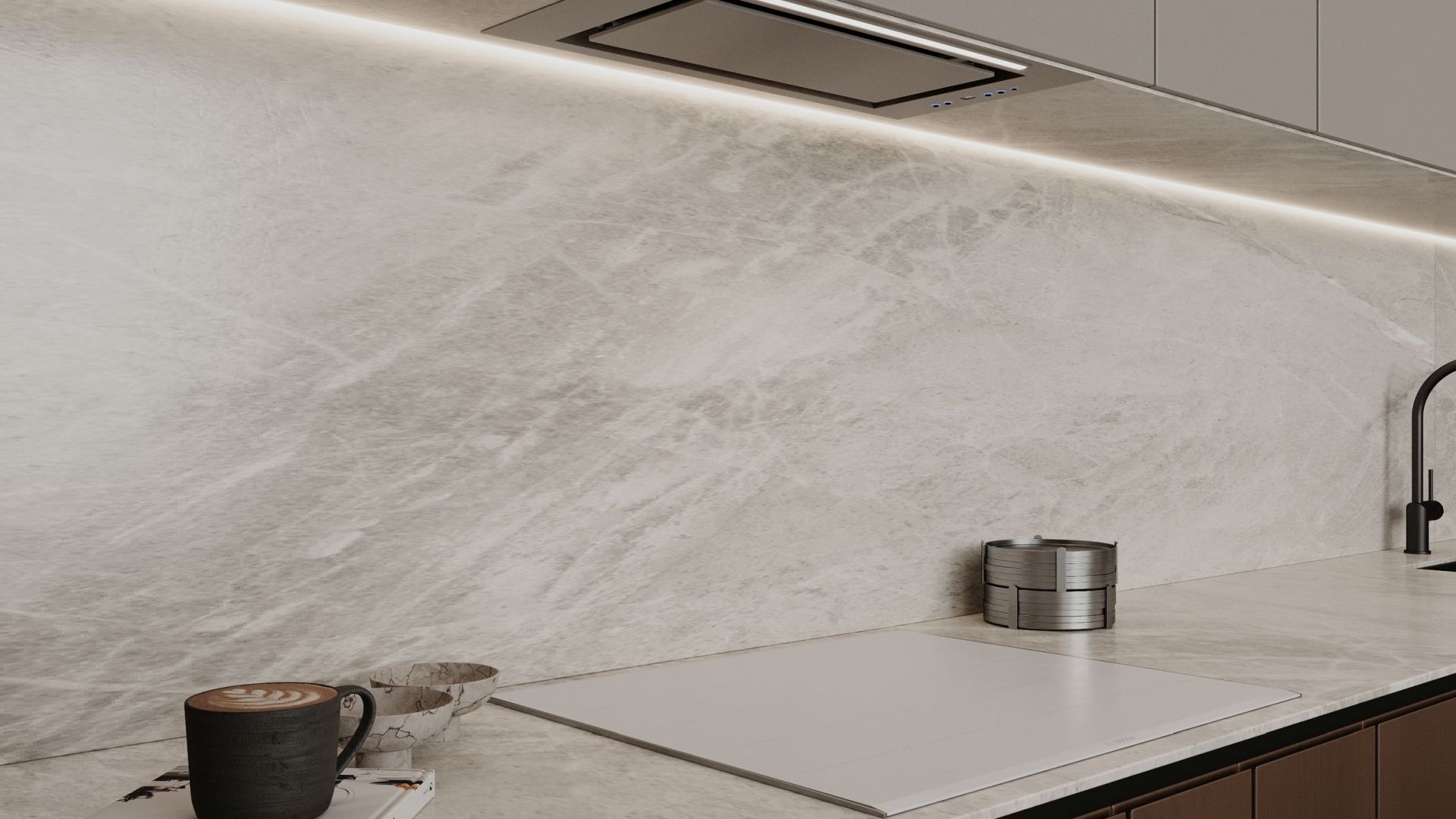 Iebūvējamie tvaika nosūcēji Micra INOX - nerūsējošais terauds (INOX) - Wizualizacja