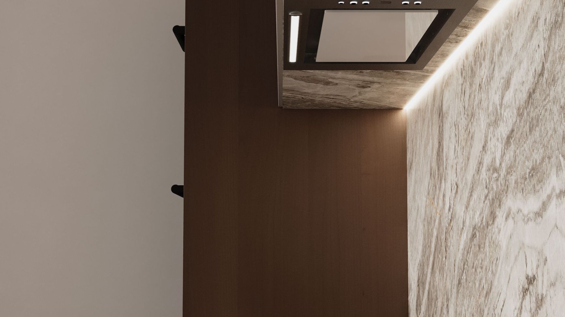 Iebūvējamie tvaika nosūcēji Micra White - Balts - Wizualizacja