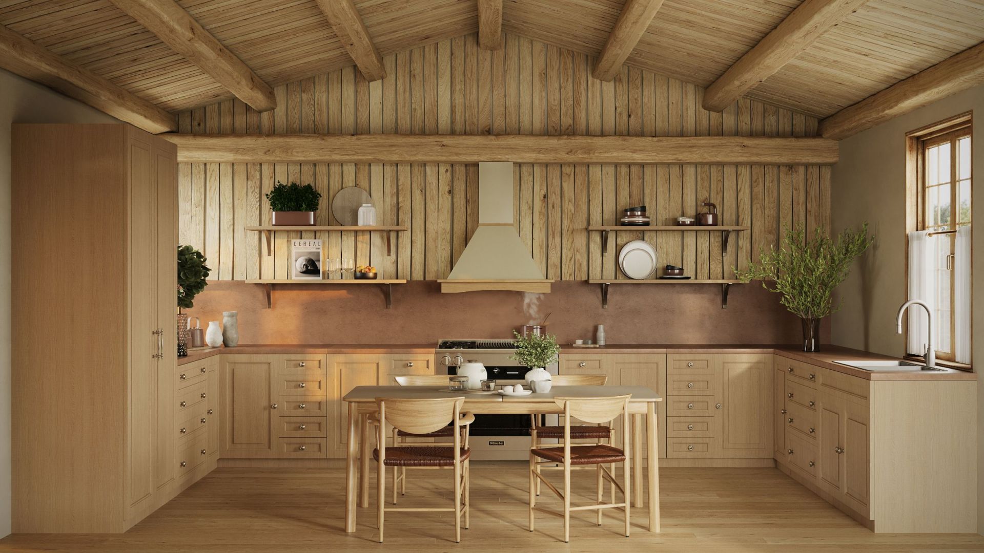 Rustikālie tvaika nosūcēji Rustic Ecru - Bēša - Wizualizacja 7