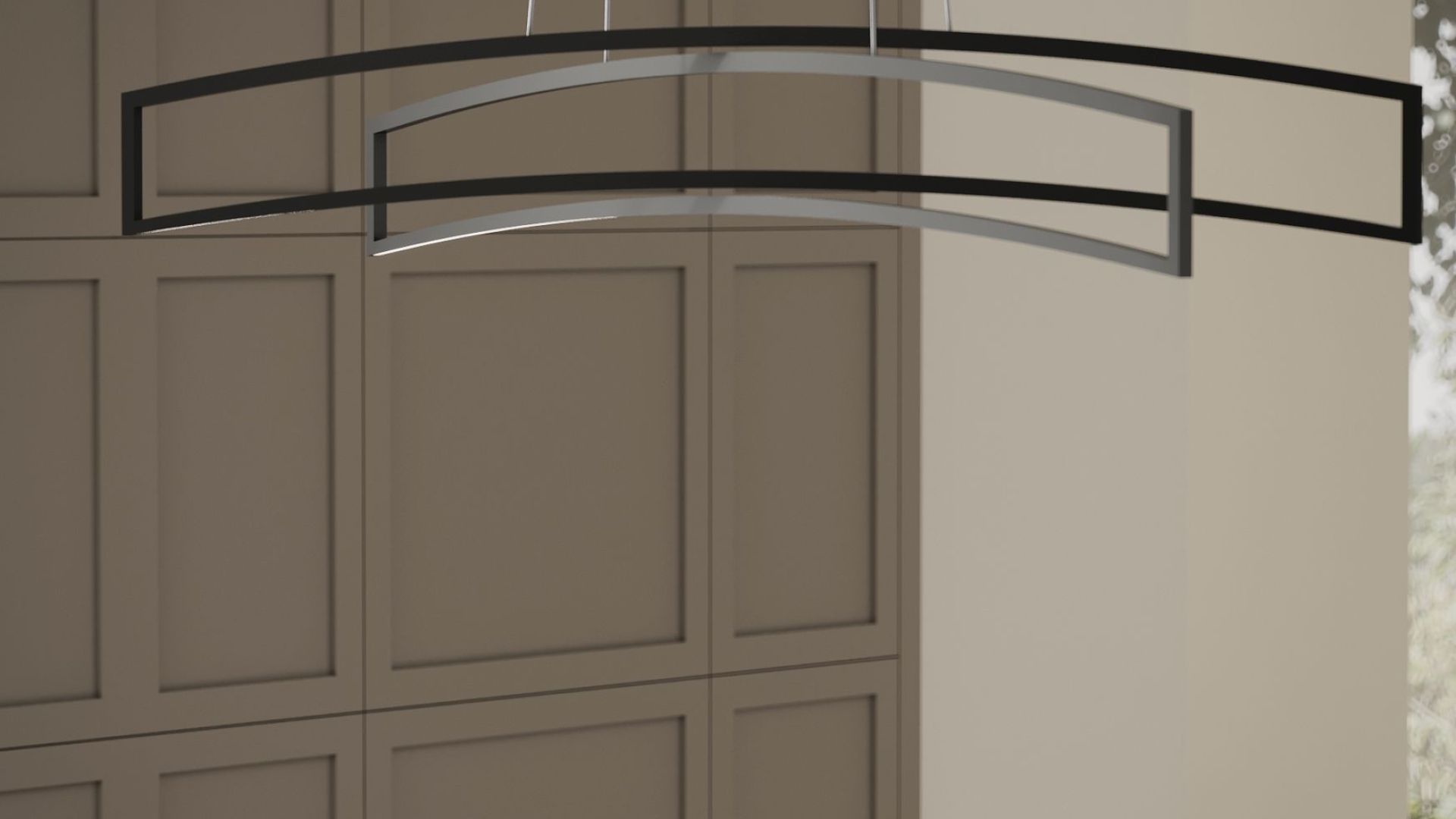 Salas tvaika nosūcēji Sento Eco Island Strips Black Matt - Melns matēts - Wizualizacja 6