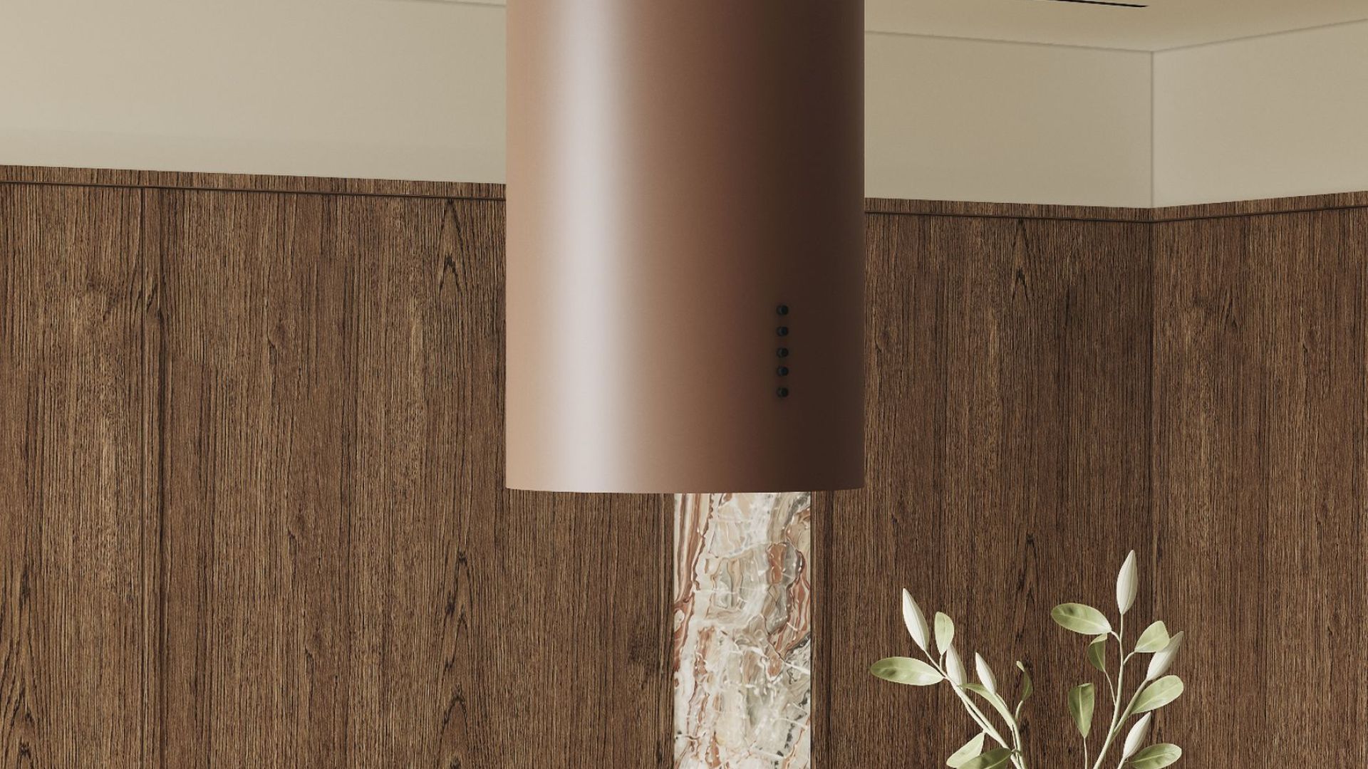 Salas tvaika nosūcēji Cylindro Eco Dusty Rose - Dusty Rose - Wizualizacja 9